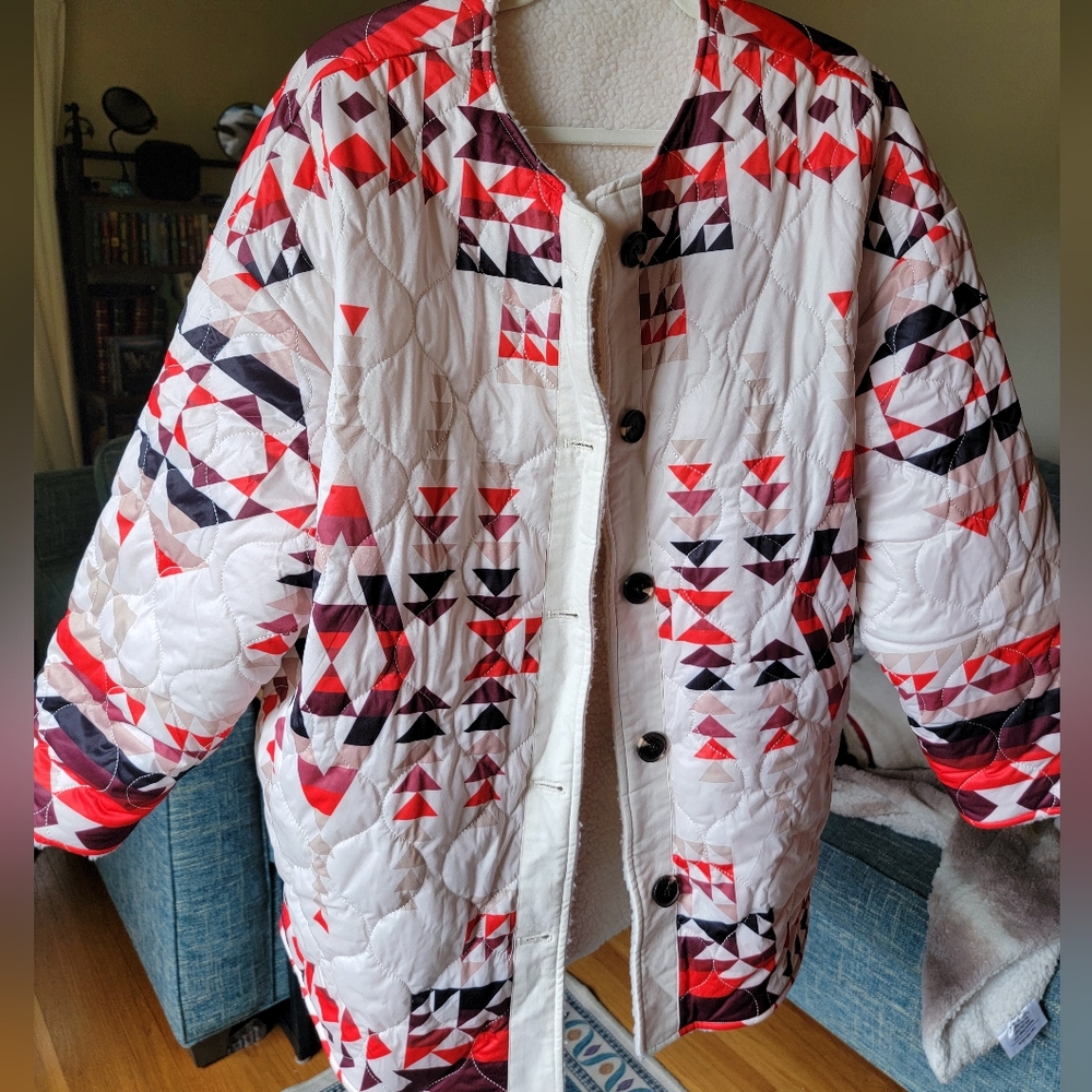 AQUA x Pendleton Reversible Quilted Coat